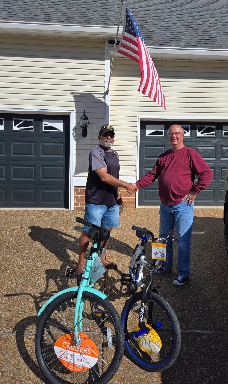 Holiday Helper Donating Two Bicycles 2025